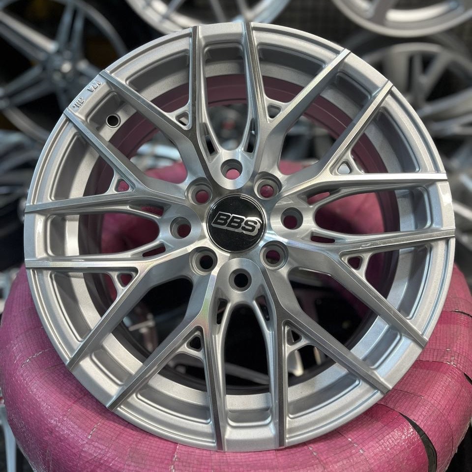 رینگ BBS بی بی اس 2026 MS سایز 15 نقرهای کد 1413جاپیچ100/114