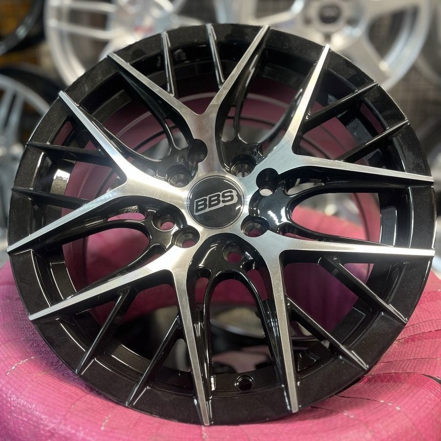 رینگ BBS بی بی اس 2026 MB سایز 15 تراش مشکی کد 1384جاپیچ100/114