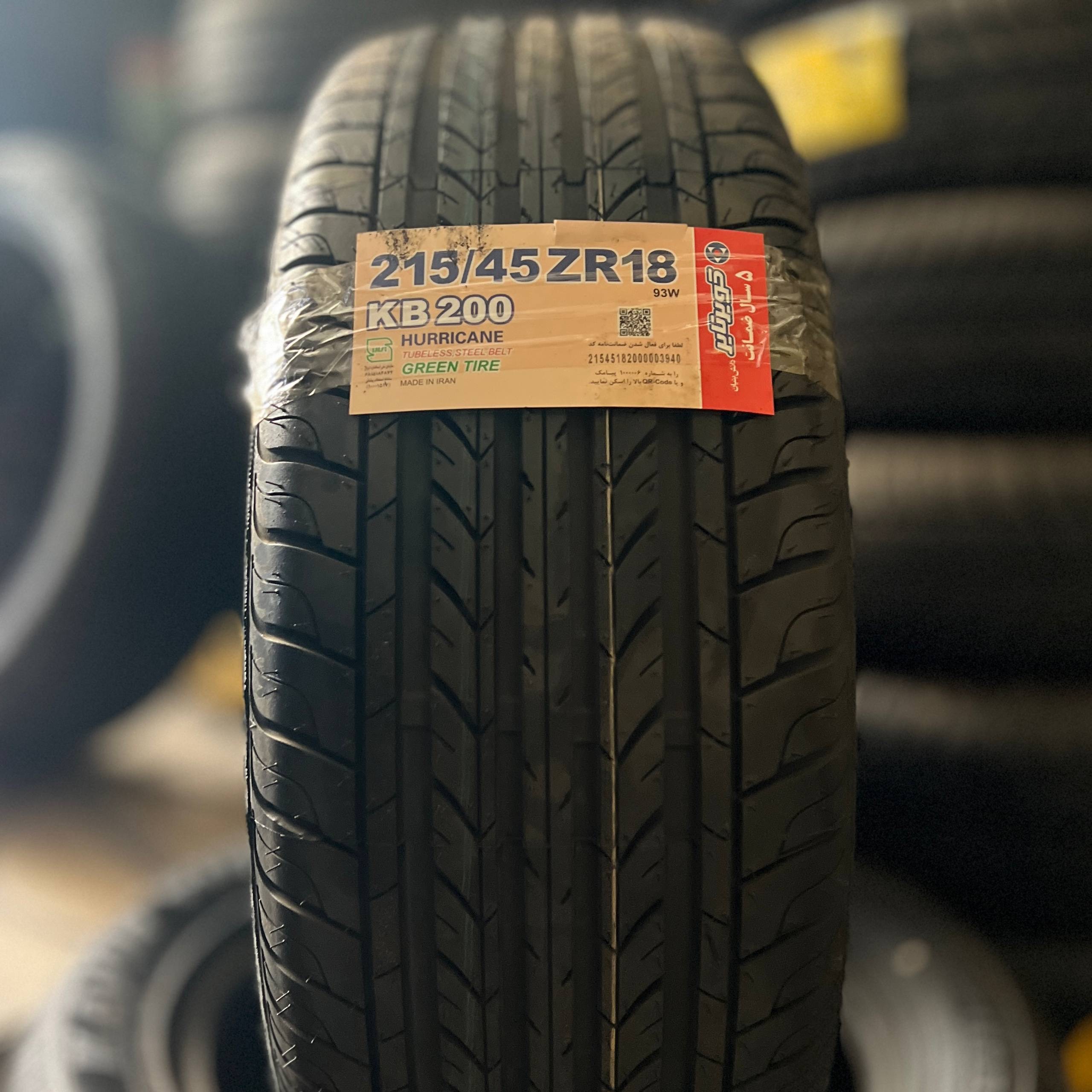 لاستیک کویر تایر سایز ۲۱۵/۴۵/۱۸ طرح گل KB200 ساخت 2026