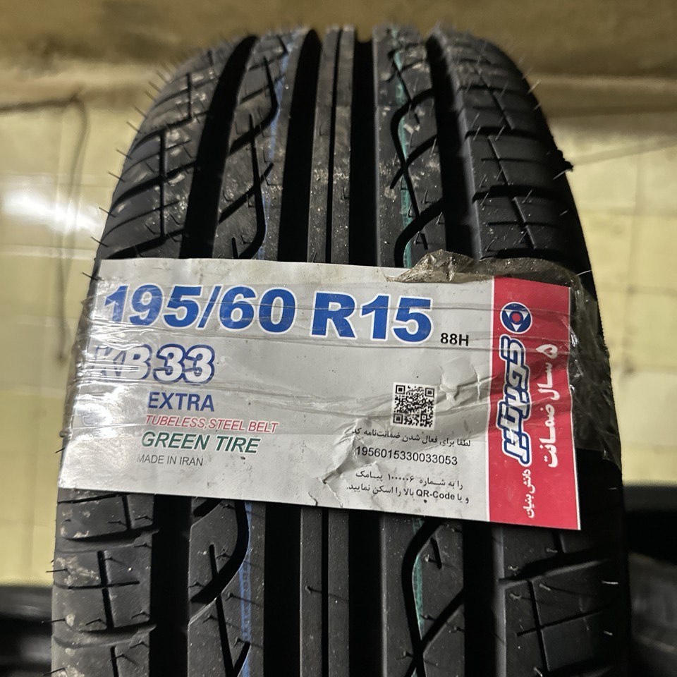 لاستیک دولتی کویر 195/60/15 طرح گل KB33 ساخت 2026